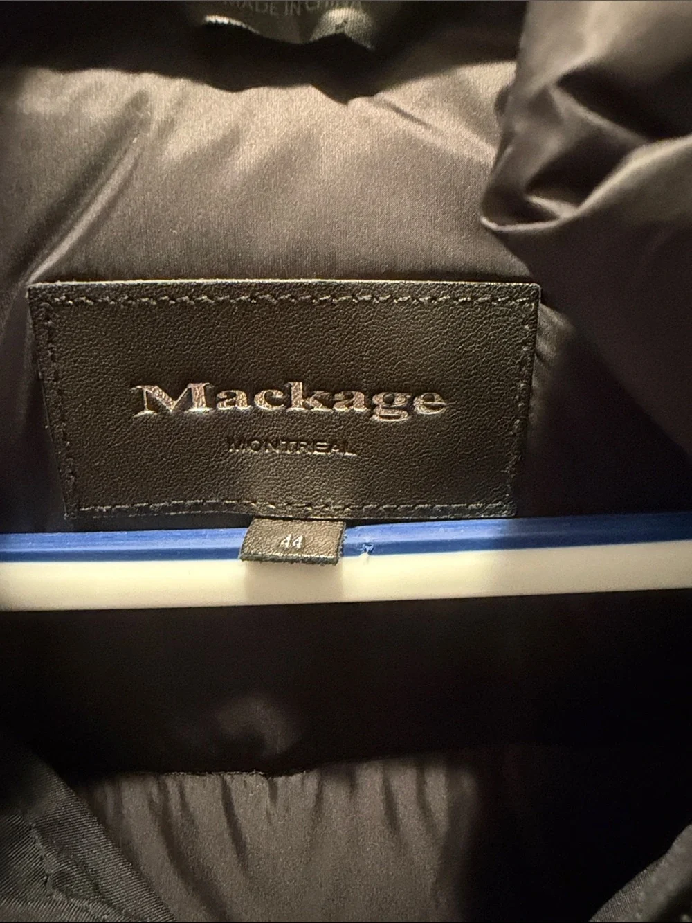 Mackage Men's Navy Hooded Puffer Coat